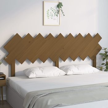 vidaXL Wezgłowie łóżka, miodowy brąz, 178x3x80,5 cm, drewno sosnowe - vidaXL