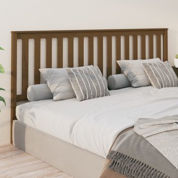 vidaXL Wezgłowie łóżka, miodowy brąz, 206x6x101 cm, drewno sosnowe - vidaXL