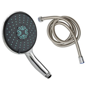 vidaXL Wielofunkcyjna słuchawka prysznicowa z wężem 1,5 m, chromowana - vidaXL