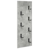 vidaXL Wieszak na płaszcze montowany na ścianie Betonowy szary