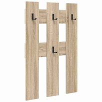 vidaXL Wieszak na płaszcze montowany na ścianie dąb sonoma