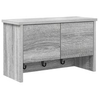 vidaXL Wieszak na płaszcze montowany na ścianie Szary dąb sonoma