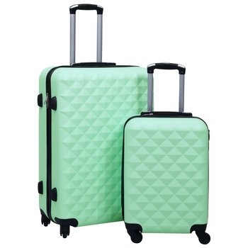 vidaXL, Zestaw twardych walizek na kółkach, miętowy, rozmiar S/L, 2 szt. - vidaXL