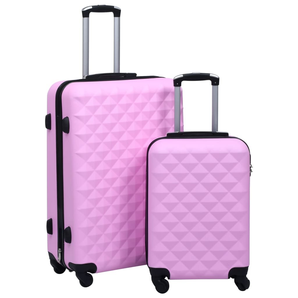 Фото - Валіза VidaXL , Zestaw twardych walizek na kółkach, różowy, rozmiar S/L, 2 szt. 