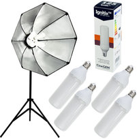 Vidoox™ 4 żarówkowa lampa LED softbox octa80 85W