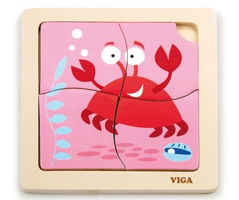 Viga 50146 Puzzle na podkładce - krab - Viga