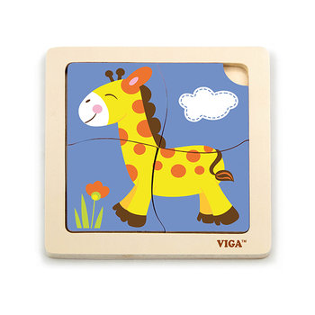 Viga 51319 Puzzle na podkładce - Żyrafa - Viga