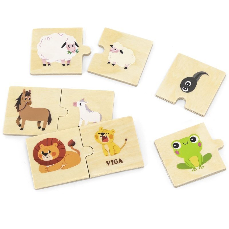 Viga Puzzle In Legno Tri Colore – Gioco Educativo Per Imparare I Colori Dai 3 Anni