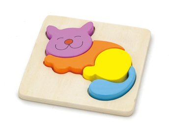 Viga, pierwsze drewniane puzzle, Kot - Viga