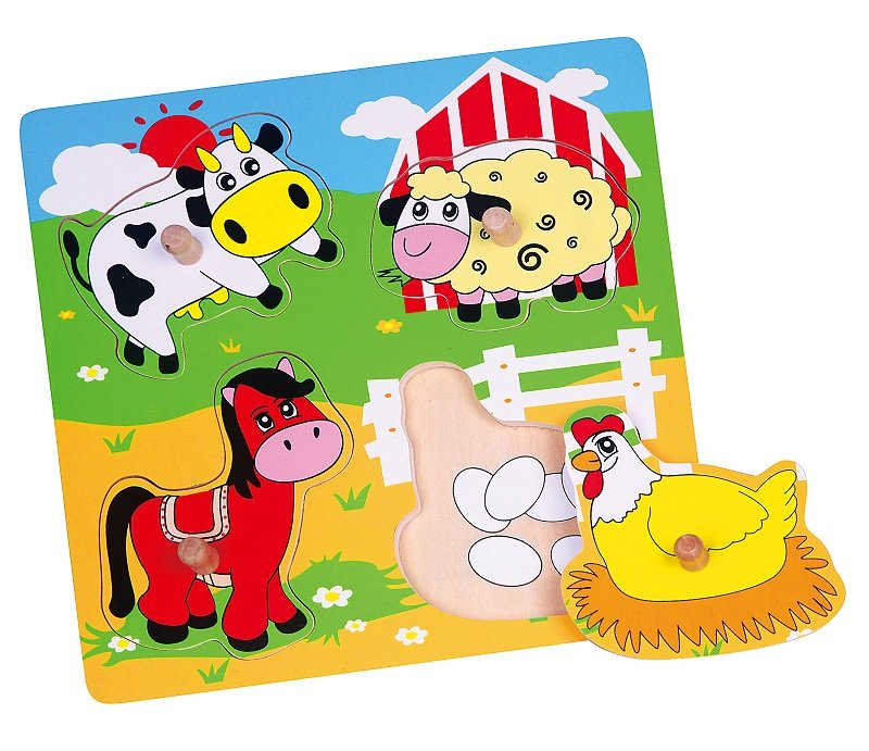 Viga, puzzle drewniane niespodzianka, Farma