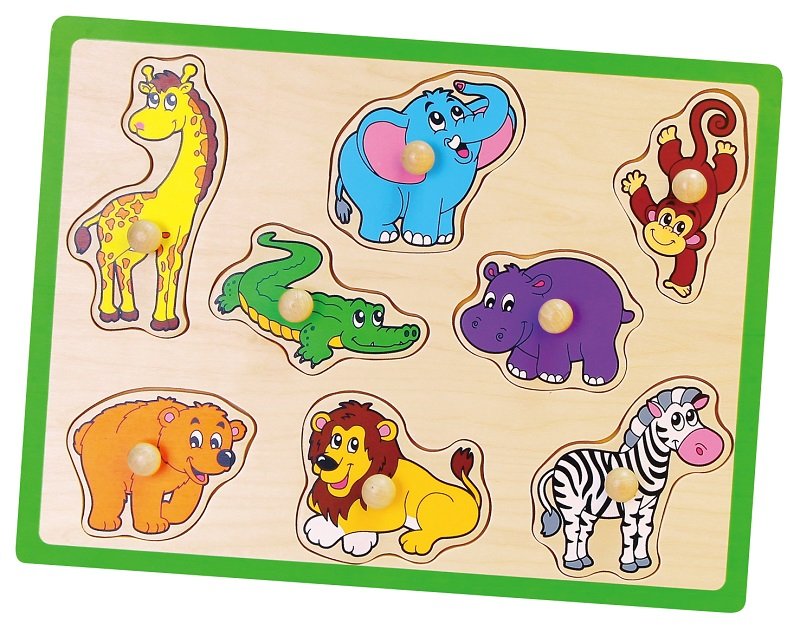Viga, puzzle drewniane, ZOO