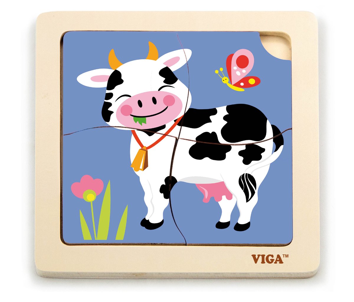 Viga, puzzle na podkładce Krówka