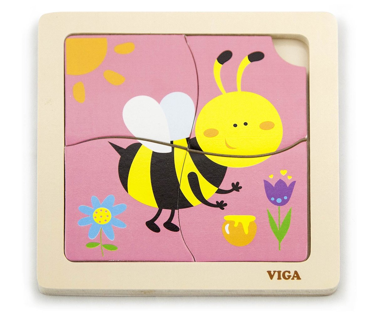 Viga, puzzle na podkładce Pszczółka