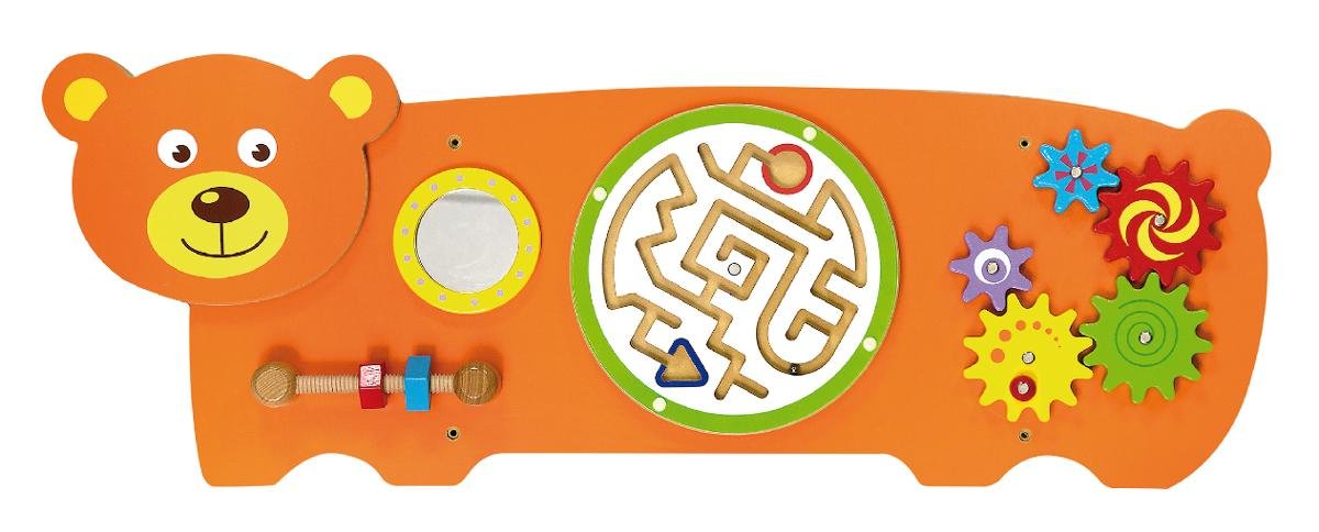 Фото - Інтерактивні іграшки VIGA , sensoryczna tablica manipulacyjna Miś 