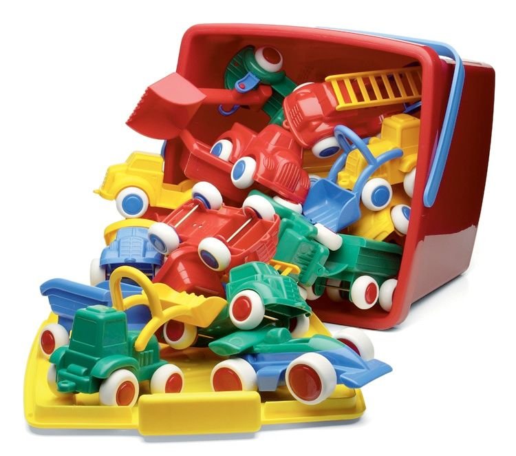 Viking Toys, pojazdy w wiaderku, maxi