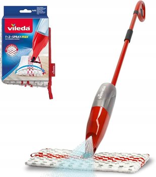 Vileda 1-2 Spray 40 cm – Płaski Mop Obrotowy z Nową Wersją i Spryskiwaczem! - Vileda