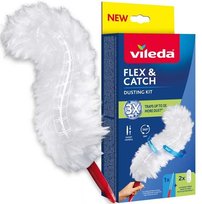 Vileda Miotełka do kurzu z krótką rączką + 2 wkłady Flex&Catch