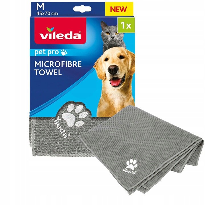 Zdjęcia - Pozostałe dla kotów i kotek Vileda Pet Pro Ręcznik z mikrofibry M dla zwierząt 