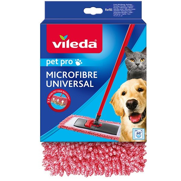 Vileda Pet Pro, Wkład do mopa do sierści i włosów, 140995