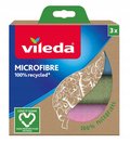 Vileda, Ścierka Z Mikrofibry 100% Recycled 3szt. - Vileda