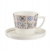 VILLA ITALIA Filiżanka ze spodkiem porcelanowa 240 ml AZULEA VILLA ITALIA