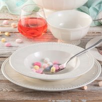 VILLA ITALIA Serwis obiadowy na 6 osób VENICE WHITE SWL