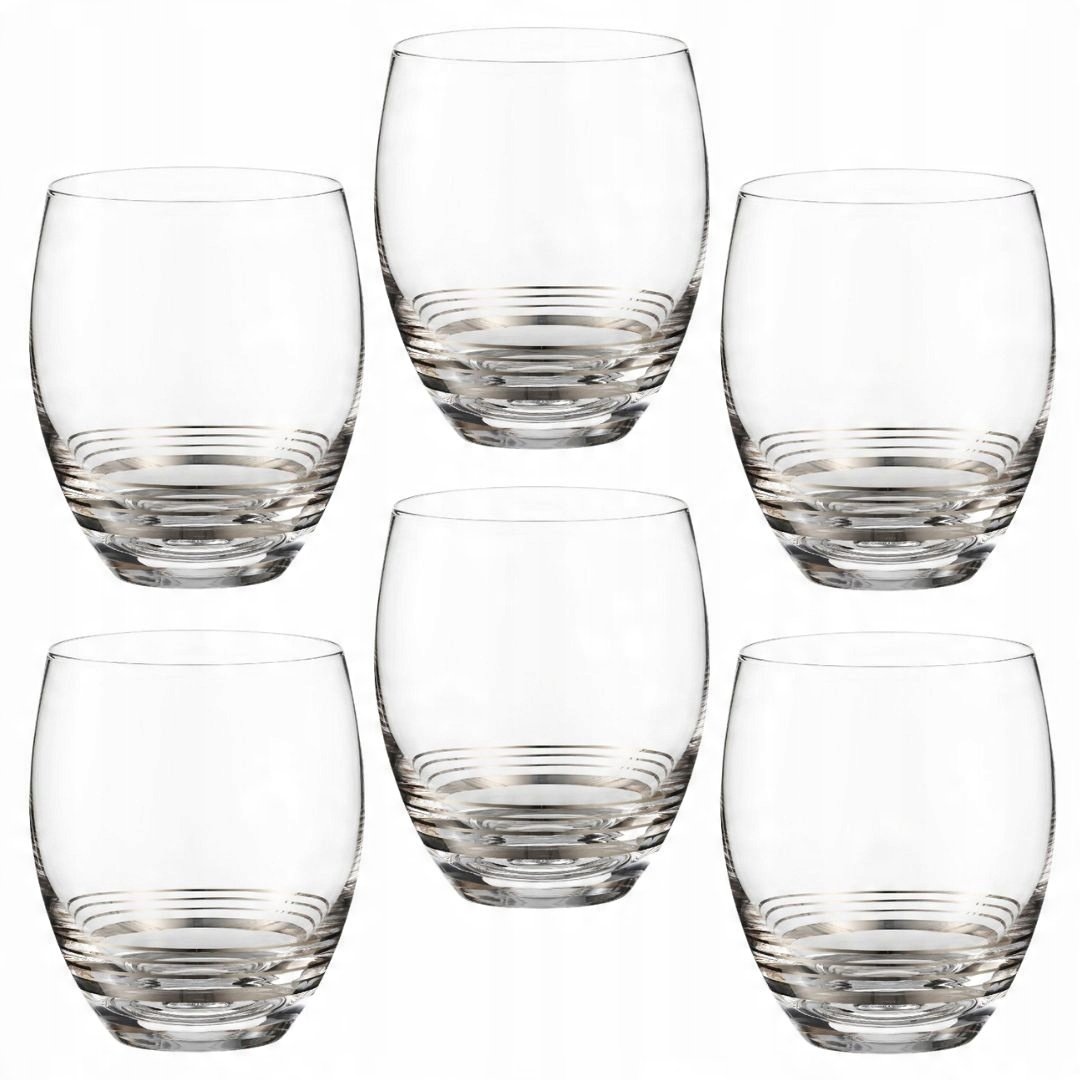 VILLA ITALIA Zestaw 6 Sztuk Szklanek 430 Ml AMARE PLATIN VILLA ITALIA villa-italia-zestaw-6-sztuk-szklanek-430-ml-amare-platin-villa-italia