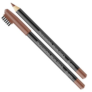 Vipera, Professional Brow Pencil, kredka do brwi ze szczoteczką 01 Sienna, 1 g - Vipera