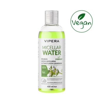 Vipera, Woda micelarna vegan ze świetlikiem lekarskim do kojącego demakijażu oczu i twarzy, 400 ml - Vipera