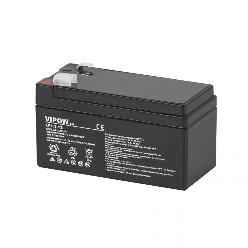 Zdjęcia - Bateria do UPS VIPOW , akumulator żelowy  12V 1.3Ah 