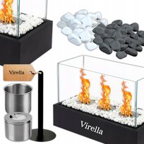 Virella Biokominek Wolnostojący Bezdymny Do Domu Ogrodowy Taras Bio Kominek
