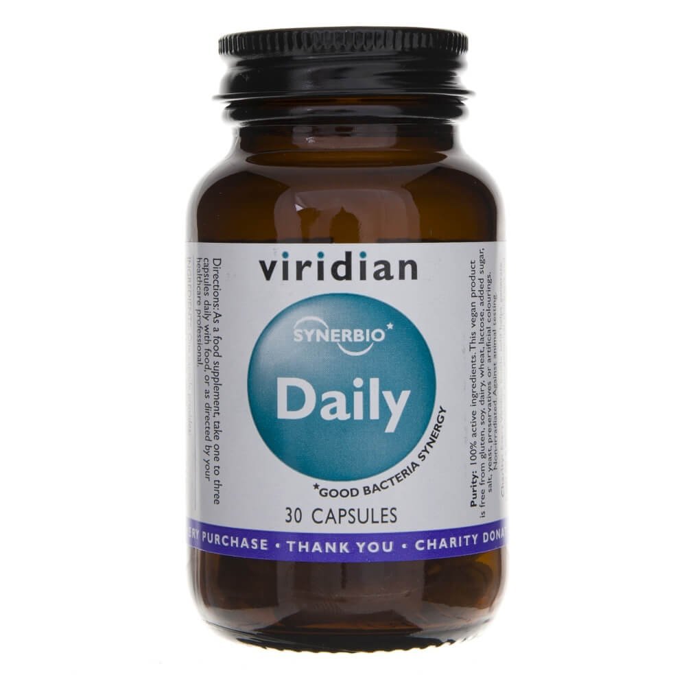 Фото - Вітаміни й мінерали Viridian Nutrition Suplement diety, Viridian, Daily Synbiotic, 30 kapsułek 