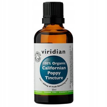 Viridian, Ekologiczny Maczek Kalifornijski krople, Suplement diety, 50ml - Viridian