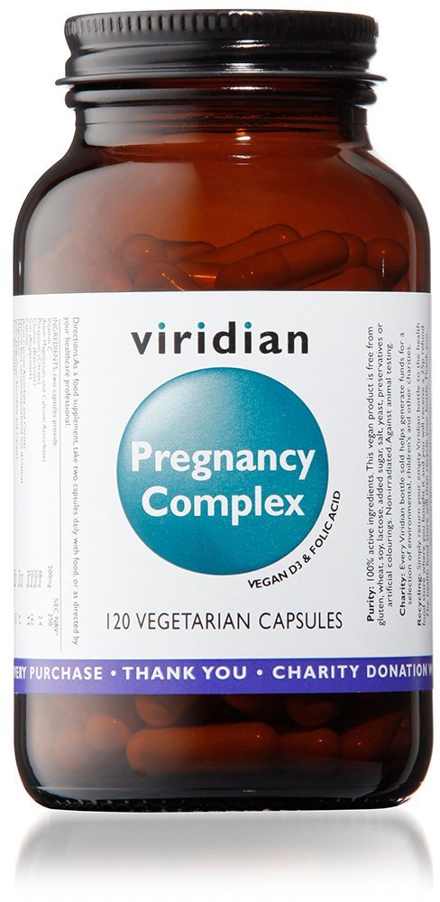 Фото - Вітаміни й мінерали Viridian Nutrition Suplement diety, Viridian, Pregnancy Complex, 120 kapsułek 