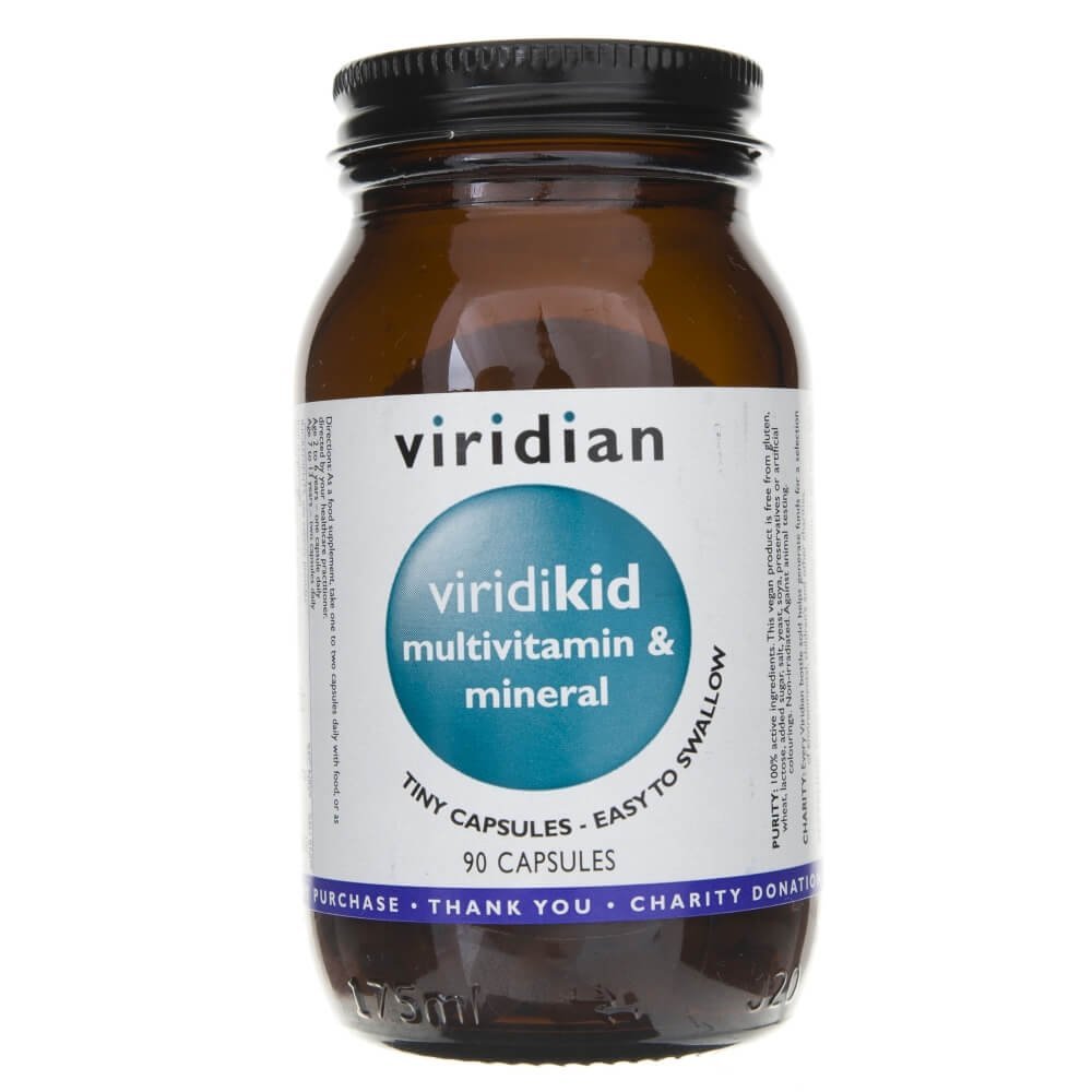 Фото - Вітаміни й мінерали Viridian Nutrition Viridian, Viridikid, witaminy i minerały dla dzieci, Suplement diety, 90 k 