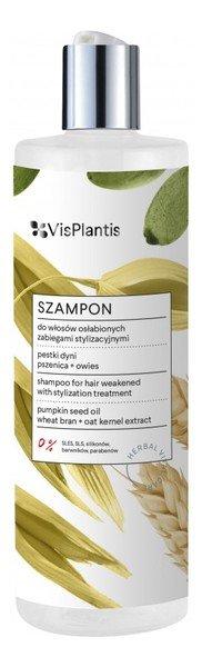 Фото - Шампунь Vis Plantis, szampon do włosów osłabionych Pestki Dyni, 400 ml