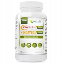 Vitacholine 300Mg + Inozytol 300Mg Lepsza Pamieć Cholina Wątroba 90 Tab ,Suplement diety