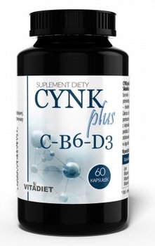 Vitadiet Cynk Plus C B6 D  Suplement diety, 60 kaps. - VitaDiet