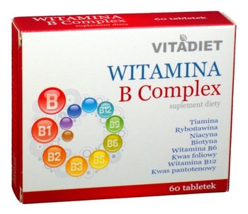 Vitadiet, suplement diety Witamina B complex, 60 tabletek - VitaDiet