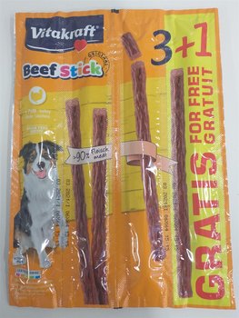 VITAKRAFT BEEF STICK indyk 3szt + 1szt przysmak d/psa - Vitakraft