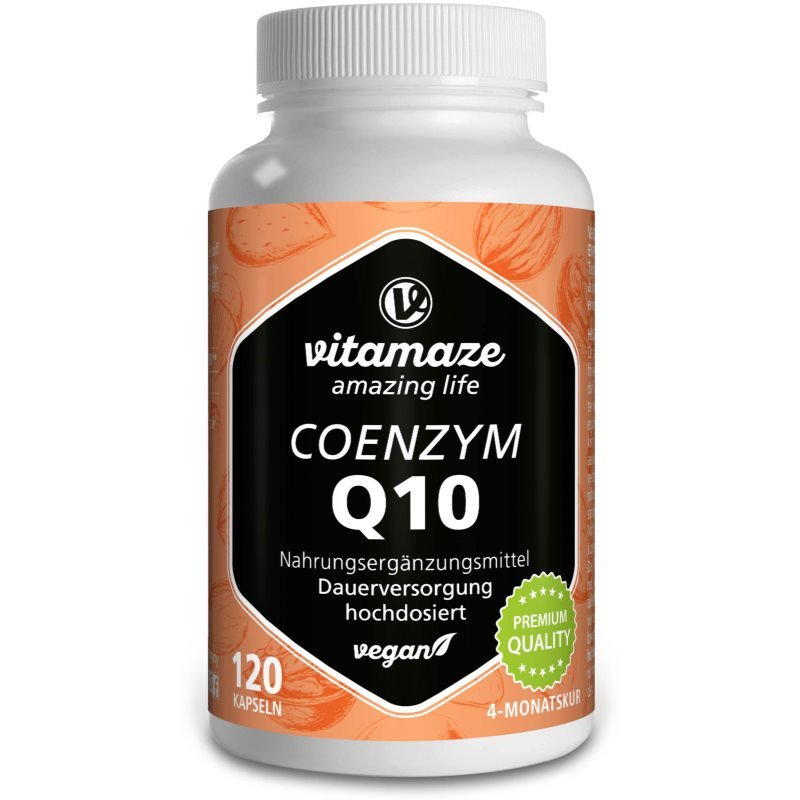 CoQ10 200mg Coenzyme Q10 - 120 Capsules | 2 Month Supply | Herbadiet Cardiovascular Support