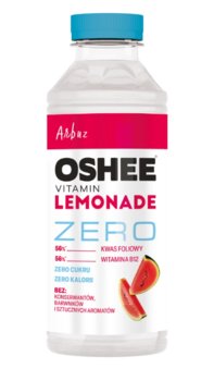 Vitamin Lemonade OSHEE ZERO Arbuz - 555 ml napój bez cukru witaminy B orzeźwiający smak zdrowy wybór hydration - Inna marka