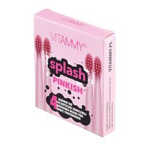 Vitammy, Splash Pinkish, Końcówki Do Szczoteczki Sonicznej, 4 główki