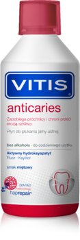 VITIS Anticaries, płyn do płukania jamy ustnej, smak miętowy, 500 ml - DENTAID