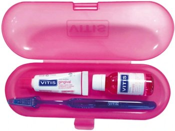 VITIS TRAVEL KIT GINGIVAL(szczoteczka do zębów sample+płyn 30ml+pasta 15ml) - DENTAID