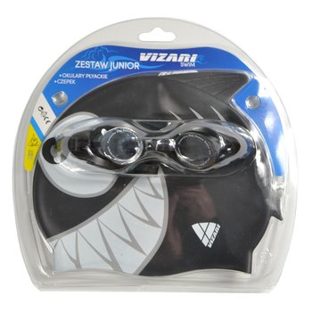 Vizari, Czepek dziecięcy, Shark, czarny - Vizari
