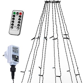 Voltronic Łańcuch świetlny w kształcie stożka 360LED zimny b - VOLTRONIC®