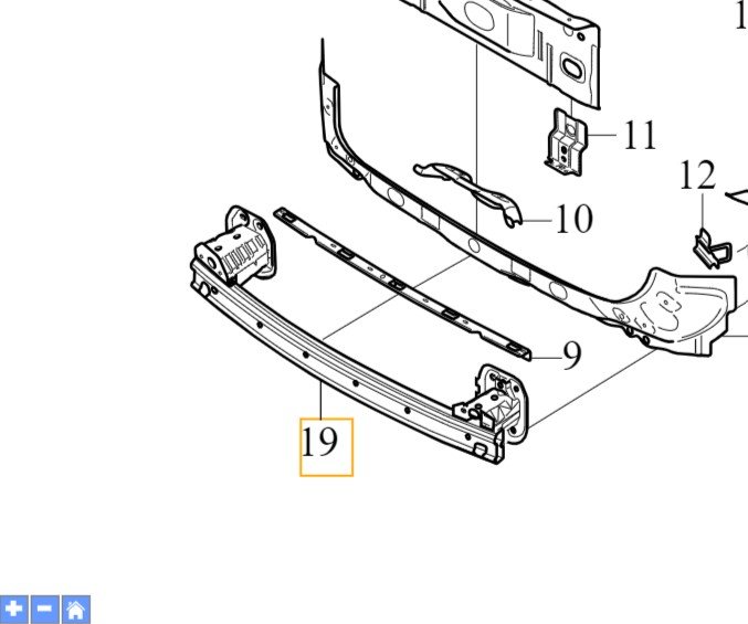 VOLVO XC40 C40 belka wzmocnienie zderzaka tyl OE 32385134 - Inna marka ...