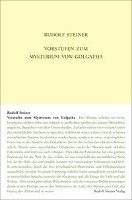 Vorstufen zum Mysterium von Golgatha - Steiner Rudolf