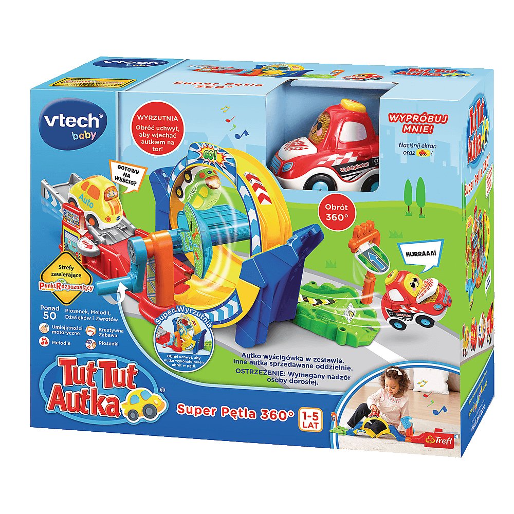 VTech, zabawka interaktywna Diabelska Pętla 360° Tut Tut Autka